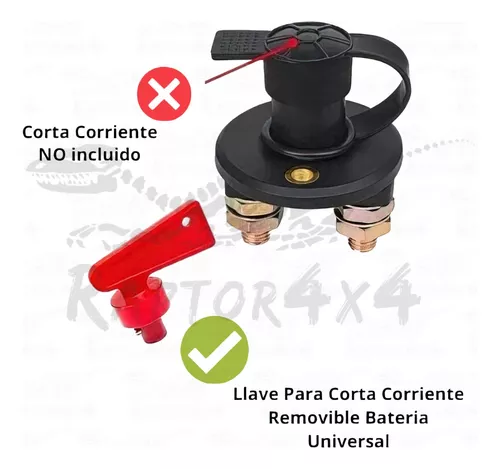 Switch Corta Corriente Bateria Universal Llave Removible