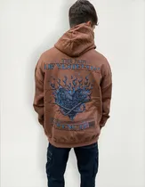 Comprar Buzo Oversize Estampado | Hoodie Buzo Canguro Heart Lover