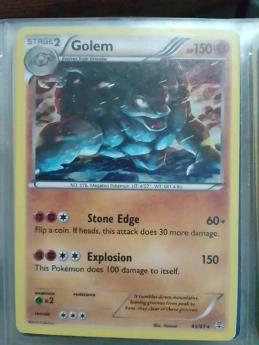 Cartas Pokemon Golem Holo