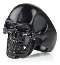 Comprar Anel Masculino De Aço Inoxidável Banhado A Ouro Caveira Harl