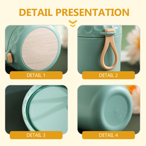 Taza De Desayuno Portátil Con Aislamiento De Doble Capa Ador
