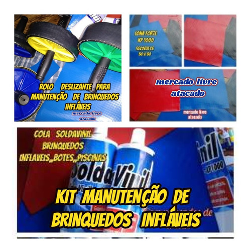 Kit Para Conserto De Brinquedos Infláveis De Locação+brinde