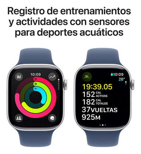 Apple Watch Series 10 46mm Silver Sport Band