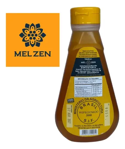 Mel Zen Silvestre 100% Puro Natural 470g Premium Selo Sif