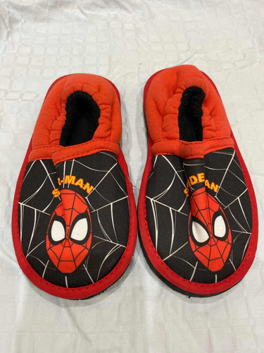 Pantuflas De Niño Marca Spiderman Talle 21