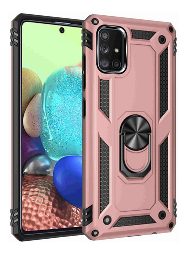 Funda Uso Rudo  Para Samsung  A31 / A71 +cristal Templado 9d
