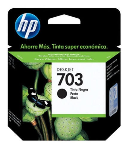 Imagen 1 de 6 de Cartucho De Tinta Hp 703 Negra