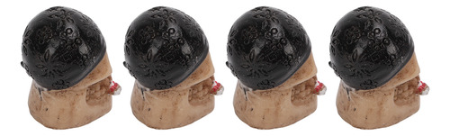 Tapones Negros Negros Para Válvulas De Neumáticos, Juego De