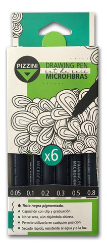 Microfibras Pizzini Estilografos Set X6