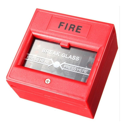 Pulsador Avisador Manual Incendio Rompa El Vidrio Alarmas
