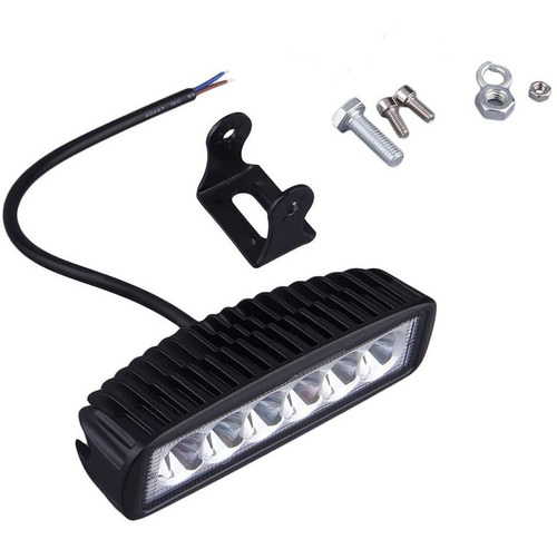 Faro Barra Led Slim 18w 6 Led Alta Intensidad Triple Funcion