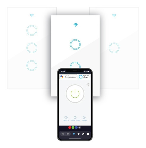 Interruptor Inteligente Wifi Doble 2ch Con Alexa Y Google