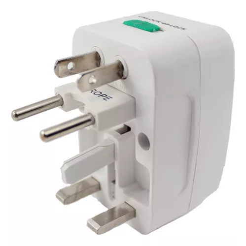 Adaptador Enchufe Viajero Inglés Uk Europeo 180 Paises