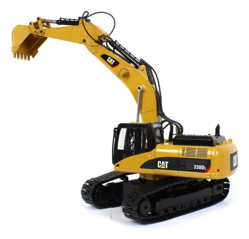 Escavadeira De Controle Remoto Caterpillar 330d 1/20 Rc Cor Amarelo