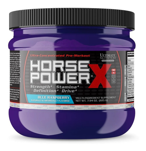 Ultimate Nutrition | Horse Power® X | 45 Servings | Raspbery