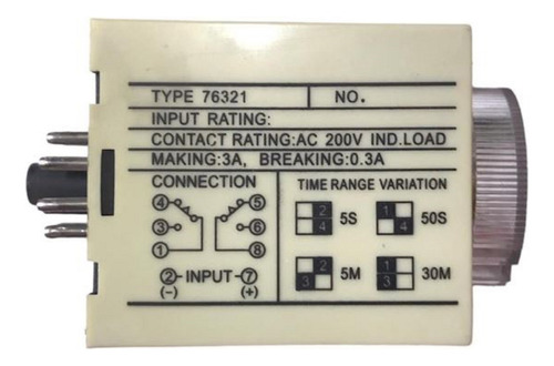 Timer Digital Riel Din Reloj Temporizador Programable Tiempo
