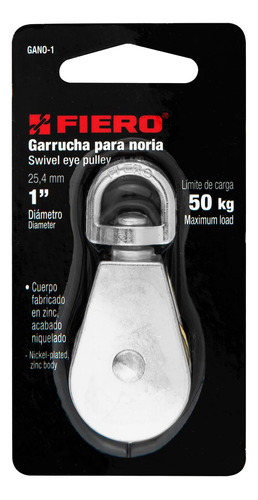 Garrucha Metalica Para Noria De 1  Gano-1