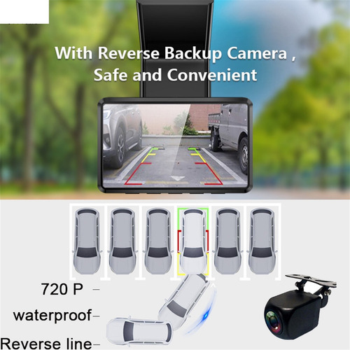 Dash Cam Coche Video Recorder Dual Lens Car Dvr Cámara