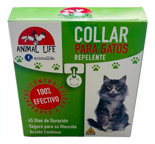 Collar Repelente Anti Pulgas Para Gatos Animal Life