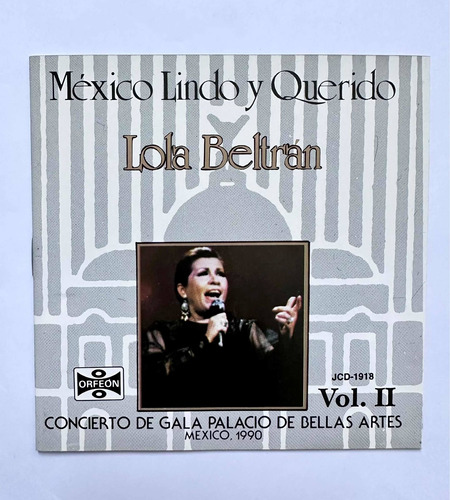 Lola Beltran Cd Mexico Lindo Y Querido Vol. Il