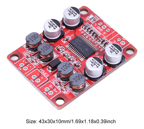 Módulo Amplificador De Audio Tpa3110 De Doble Canal 2x15w Pa