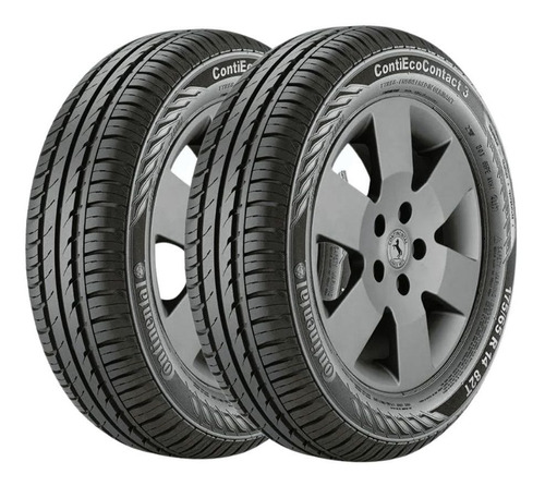 Kit 2 Pneu Carro Palio Weekend 175/80r14 Contiecocontact 3