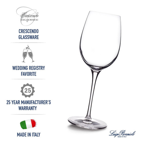 Copas De Vino Chardonnay Luigi Bormioli Crescendo De 13 Onza