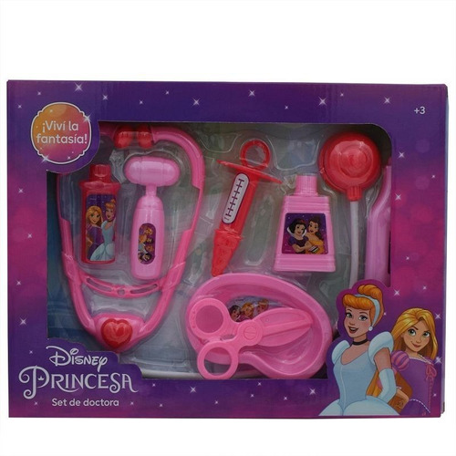 Set De Doctora Princesas 35x25x4cm Infantil Sebigus 2915