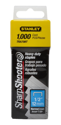 Grapa Para Engrapadora Trabajo Pesado 1/2 Tra708t Stanley