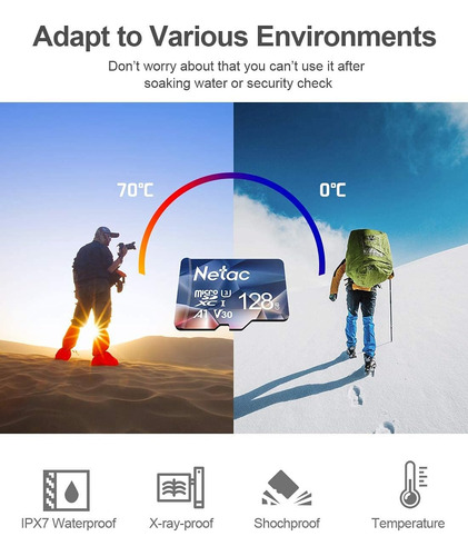 Tarjeta De Memoria Micro Sd De 128 Gb | Netac