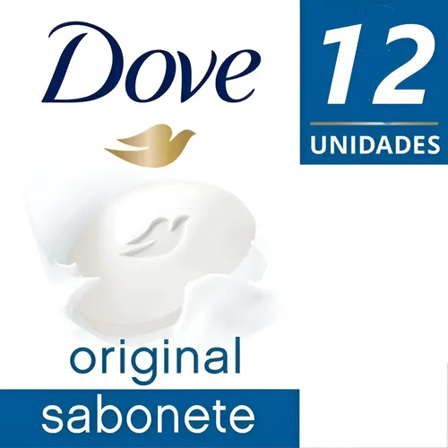 Sabão em barra Dove Unilever de 90 g 12 u pacote x 12