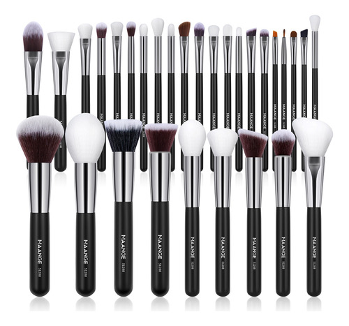 Brochas De Maquillaje Kit 30 Pcs Para Maquillaje Profesional