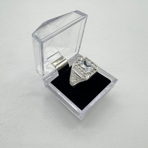 Anillo Graduación Primaria Plata Fina Ley .925 Blanco 9.5