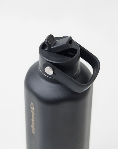 Garrafa Térmica Squeeze Água River Preto 950ml Galapagos