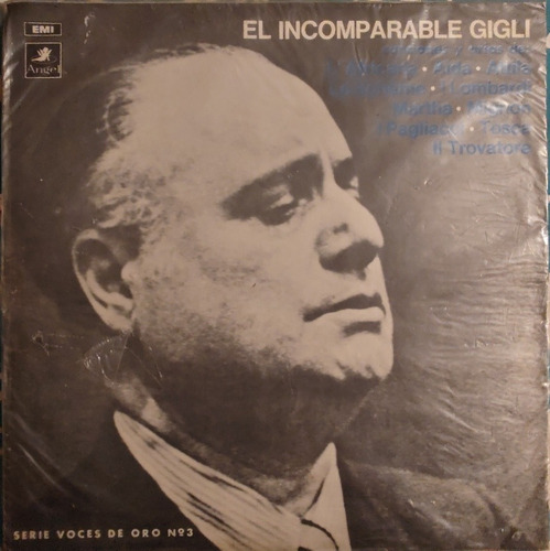 Vinilo Lp Beniamino Gigli --el Incomparable (xx252