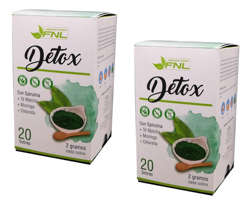 Adelgazante Natural Detox Quemador Grasa Pack X2