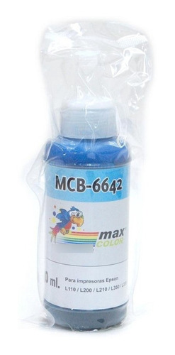 Botella Tinta Maxcolor Compatible Epson Ecotank L395 100ml