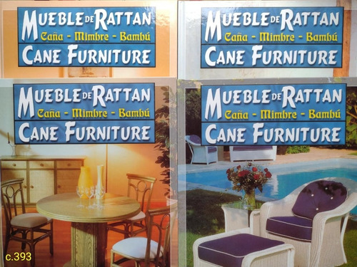 Mueble De Rattan / Cane Furniture 4 Tomos Cd Inglés Español 