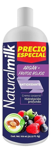 Crema Corporal Naturalmilk Argán + Frutos Rojos 950ml