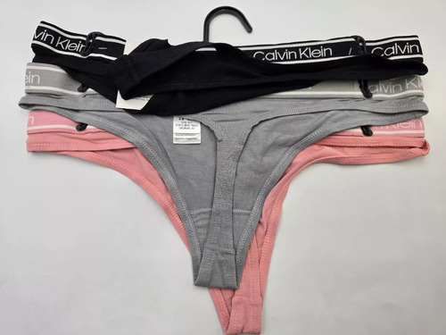 Calvin Klein Set 3 Tangas Bamboo Mujer Originales