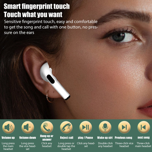 Auriculares Inalámbricos Bluetooth Pro4 V5.3 Con Micrófono