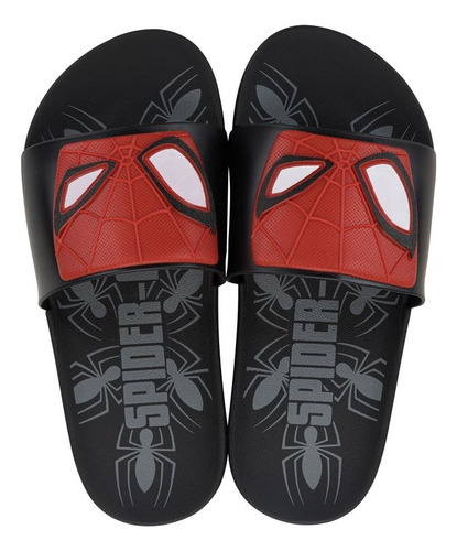 Chinelo Infantil Slide Marvel Homem Aranha 