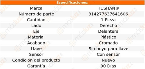 1/manija Ext Puerta Front Der C/sensor Santa Fe 17/19