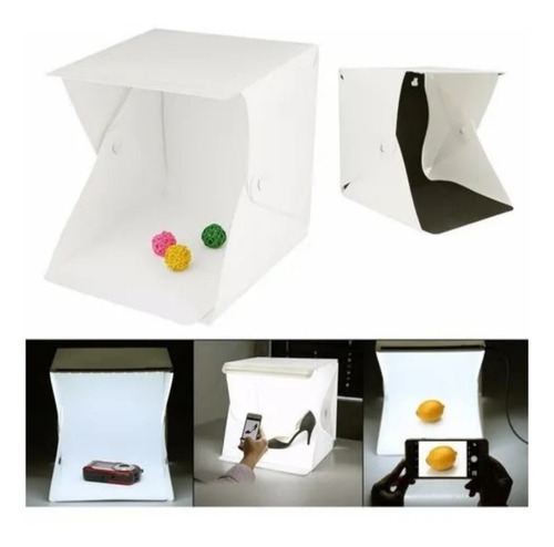 Caja De Luz Led Mini Estudio Fotografía 40x40cm Usb 