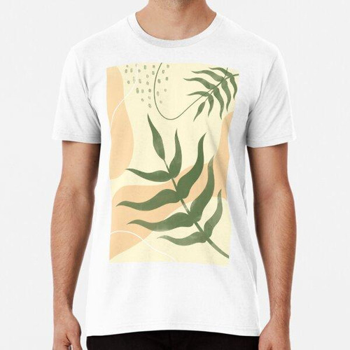 Remera Hojas De Plantas Elegantes Algodon Premium