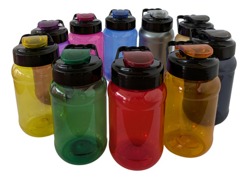 30 Vasos De Fiesta De Colores Con Tapa De Asa 500 Ml Tarro Multicolor