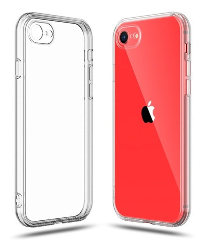 Clear Case Bergantim Rígida Premium Transparente Cubiertas para iPhone 7/8/SE Normal Slim P/ iPhone 7 8 X Xr 11 12 13 Max