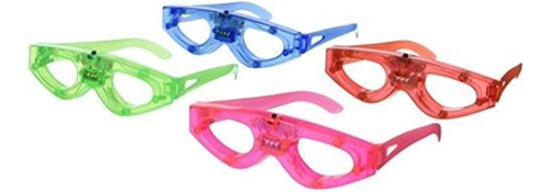 12 Piezas De Gafas Intermitentes Para Niños Y Adultos (4 Co