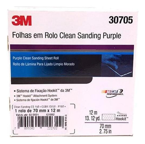 Lixa Clean Sand 70mm X 12m Grão 150