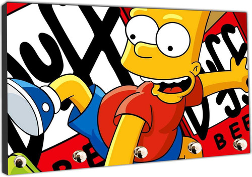 Porta Chaves Desenho Simpsons Bart Simpson